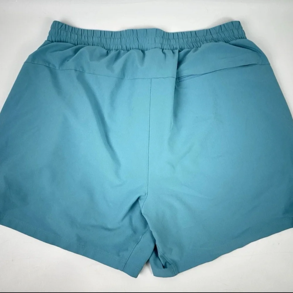 Lululemon Channel Cross Short 5" Swim Trunks Men’s Sz L Drawstring Sky Blue - Picture 6 of 10
